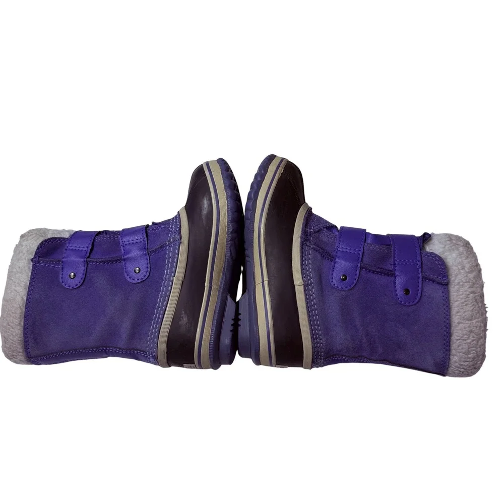 Sorel 1964 Pac Strap Winter Snow Boots Purple‎ Girls 13